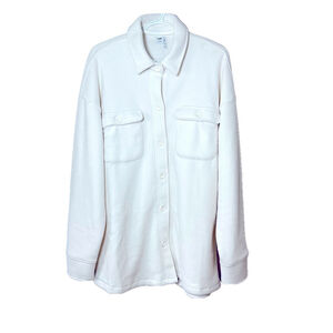Brand New Simons Twik Neutral Cream Shirt Jacket Long Sleeve XL Shacket Office
